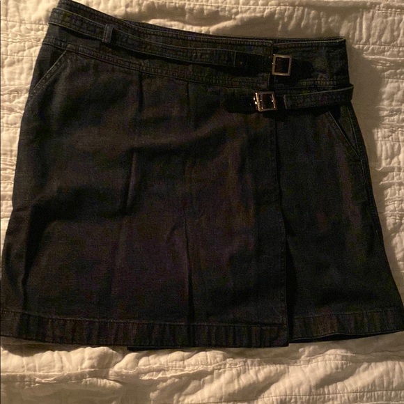 CHANEL Dresses & Skirts - Chanel Denim Wrap Skirt, 42